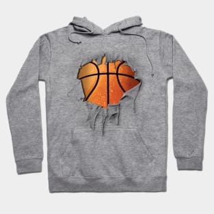 Shredded, Ripped and Torn Basketball Hoodie